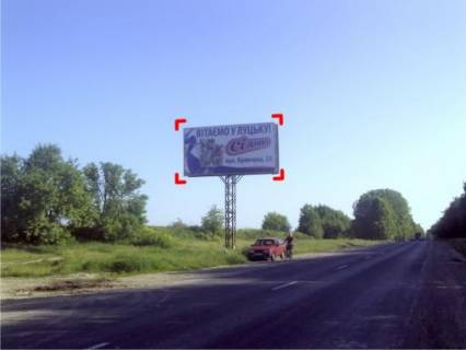 Билборд B в Луцке с. Баїв (напрямок на Львів), 4x8 м фото 1