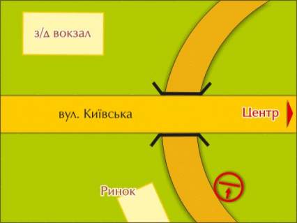 Билборд A в Львове вул. Київська, 97 "а" схема