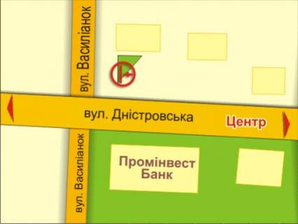 Ситилайт A в Ивано-Франковске вул. Дністровська, 36 схема