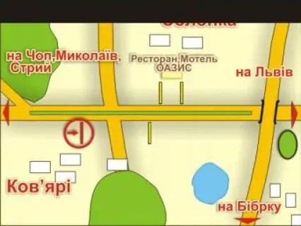 Билборд A в Солонке с. Солонка (напрямок до Львова), місце 8 схема