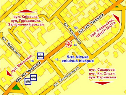 Сiтiлайт A у Львові вул. Чупринки. 43 схема