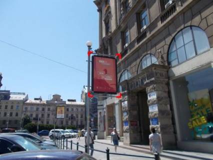 Ситилайт A в Львове пл. Міцкевича (біля Будинку Книги), місце 3 фото 1