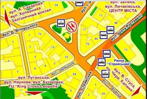 Видеоборд A в Львове пл. Франка (на острівці), розмір 2,3 х 3,2 м екран - 563415 схема