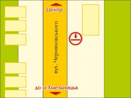 Билборд  в Житомире Адреса схема