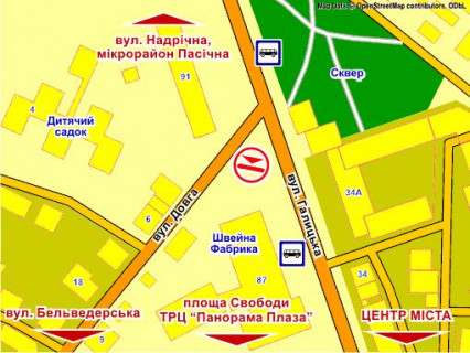 Призматрон, Призма A у Івано-Франківську вул. Галицька – Довга, призма 3 - 396143 схема