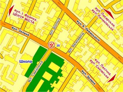 Сiтiлайт B у Львові вул. Зелена, 35 схема