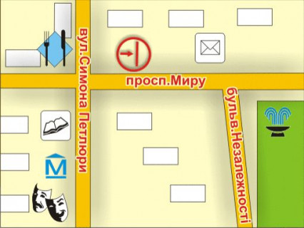 Ситилайт B в Ровно пр. Миру, 9, місце 3 схема