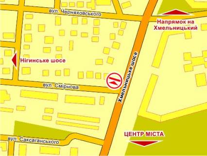 Билборд B в Львове пер. вул. Хмельницьке шосе – Смірнова схема