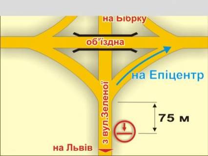 Білборд, Бігборд (Борд)  B у Львові с. Пасіки-Зубрицькі (з вул. Зеленої, у напрямку до міста) схема