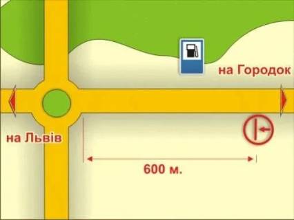 Білборд, Бігборд (Борд)  B у Львові с. Зимна Вода (на Городок), 4х8 м схема