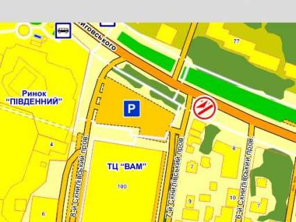 Видеоборд A у Львові вул. Виговського, 7-й Скнилівський пр. 7, ТЦ "Вам" , розмір 2,3 х 3,2 м, екран - 563545 схема