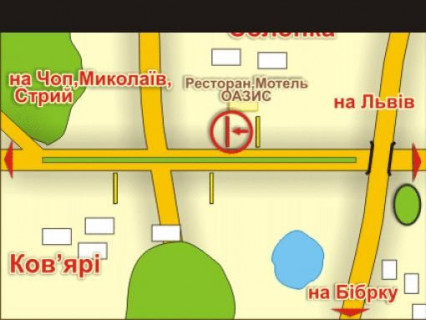 Білборд, Бігборд (Борд)  A у Львові с. Солонка (напрямок до Чопа), місце 4 схема
