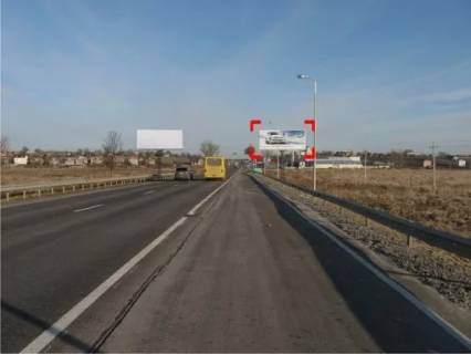 Билборд A в Львове с. Малі Підліски (Київська траса, напрямок до Києва), конструкція ||, 5х12 м фото 1