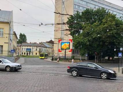 Видеоборд A в Львове вул. Антоновича – Бандери – Невського, розмір 2,3 х 3,2 м екран - 563427 фото 1
