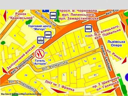Видеоборд A в Львове вул. Городоцька, 13 (стіна), розмір 2,3 х 3,2 м екран - 563473 схема