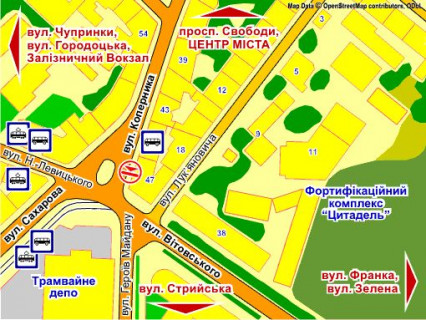 Ситилайт B в Львове вул. Коперника, 47 схема