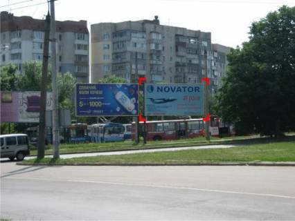 Білборд, Бігборд (Борд)  A у Хмельницькому пер. вул. Львівське шосе – Тернопільської, справа Фото 1