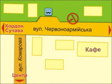 Билборд B в Черновцах вул. Героїв Майдану, 242 схема