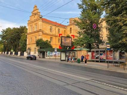 Видеоборд A в Львове вул. Антоновича – Бандери – Невського, розмір 2,3 х 3,2 м екран - 563433 фото 1