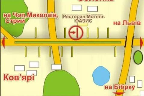 Білборд, Бігборд (Борд)  B у Львові с. Солонка (напрямок до Львова), місце 4 схема