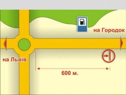 Білборд, Бігборд (Борд)  A у Львові с. Зимна Вода (на Городок), 4х8 м схема