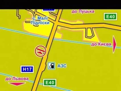 Билборд A в Львове с. Малі Підліски (Київська траса, напрямок до Києва), конструкція ||, 5х12 м схема