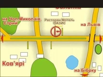 Білборд, Бігборд (Борд)  A у Львові с. Солонка (напрямок до Чопа), місце 4 схема