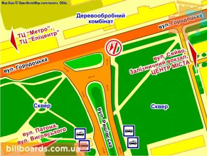 Призма A в Львове вул. Ряшівська – Городоцька, призма 1 - 82435 схема