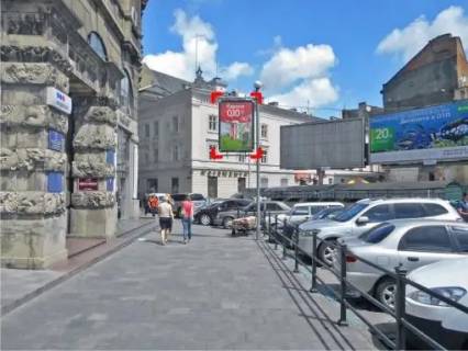 Ситилайт B в Львове пл. Міцкевича (біля Будинку Книги), місце 3 фото 1