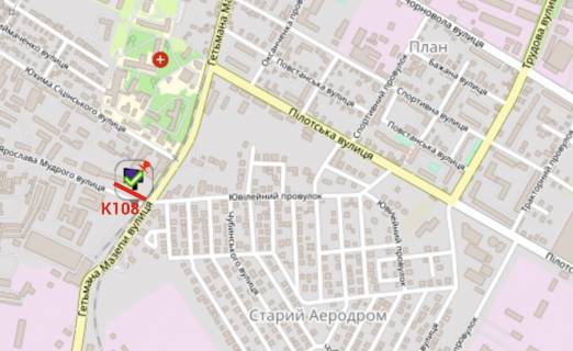 Билборд B в Хмельницком Івана Мазепа - Ярослава Мудрого (Красовского-Толбухина) схема