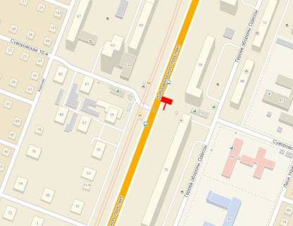 Билборд B в Одессе, 3x6  Добровольского пр-т №78 схема