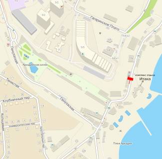 Скроллер A в Одессе, 2,3x3,14  Аркадія вул., 26, навпроти клубу "Ітака" - 225138 схема