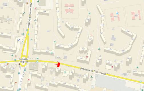 Билборд B в Одессе, 3x6x2  Вільямса вул., 71 схема