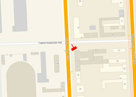 Билборд B в Одессе, 3x6x1  Кравцова вул., 7 схема