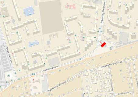 Білборд, Бігборд (Борд)  A у Одесі, 3x6x1  Королева / Архітекторська (навпроти Таврія В) схема