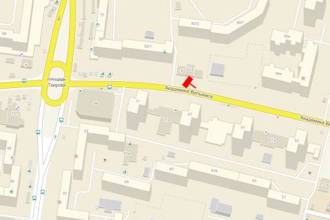 Билборд A в Одессе, 3x6x1  Вільямса вул., 62а схема