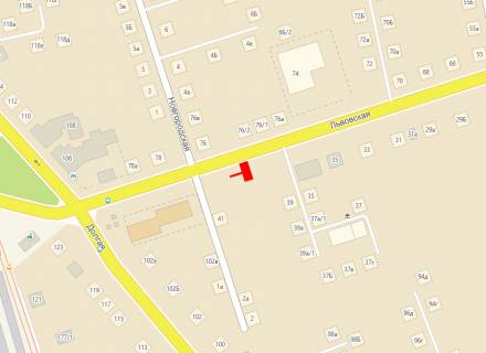 Билборд B в Одессе, 3x6  Львівська вул., 39 схема