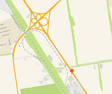 Билборд A в Одессе, 3x6x1  1 км Київської траси № 1 (Нова Лінія, Нова пошта,АЗС ОККО) схема