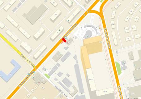 Билборд B в Одессе, 3x6x2  Комарова №3-а Люстдорфская дорога схема