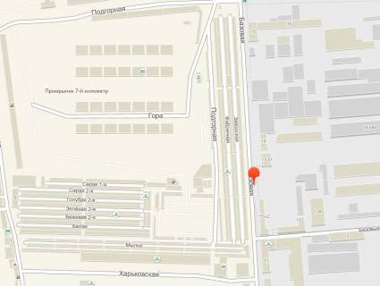 Билборд A в Одессе, 3x6x2  7км - Милка схема