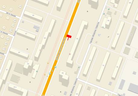 Білборд, Бігборд (Борд)  A у Одесі, 3x6  Добровольського пр-т №92 схема