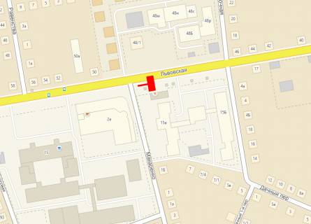 Билборд B в Одессе, 3x6  Львівська вул. / Макаренка вул. схема