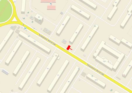 Билборд A в Одессе, 3x6x1  Филатова Ак.№78 схема