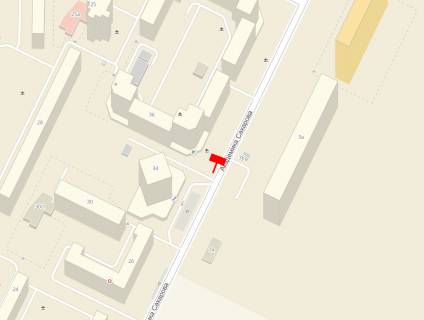 Билборд B в Одессе, 3x6x1  Сахарова №36 схема