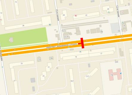 Мегаборд + в Одессе, 3x12  Глушка пр., 19, з центру, лівий схема