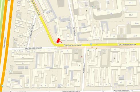 Билборд A в Одессе, 3x6x1  Градоначальницкая №38 спуск Олейника схема