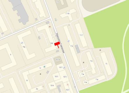 Білборд, Бігборд (Борд)  B у Одесі, 3x6x2  Говорова 11а схема