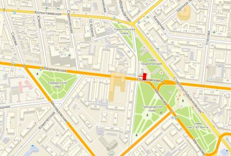 Білборд, Бігборд (Борд)  A у Одесі, 3x6x2  Разумовська / Мечникова схема