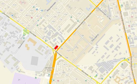 Билборд A в Одессе, 3x6x1  Комарова, 12 схема