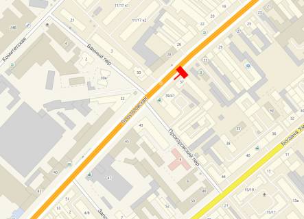 Билборд B в Одессе, 3x6  Прохорівська вул., 37 схема